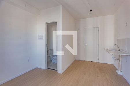 Sala e cozinha de apartamento para alugar com 2 quartos, 20m² em Vila Santo Estefano, São Paulo