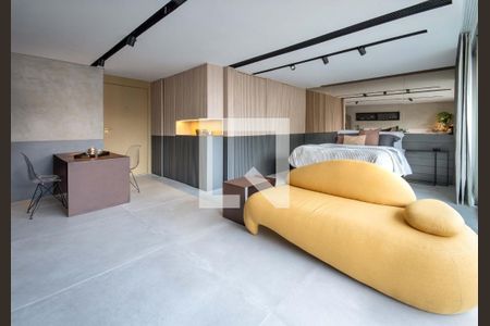 Sala/Quarto de apartamento para alugar com 1 quarto, 54m² em Vila Olímpia, São Paulo