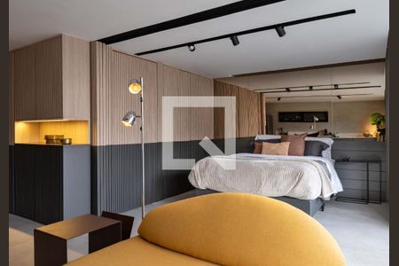 Sala/Quarto de apartamento para alugar com 1 quarto, 54m² em Vila Olímpia, São Paulo