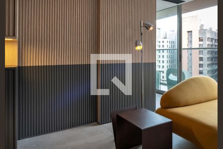 Sala/Quarto de apartamento para alugar com 1 quarto, 54m² em Vila Olímpia, São Paulo