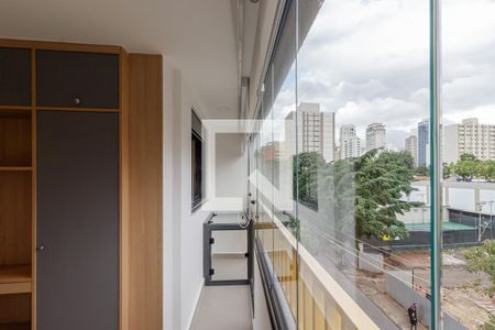 Sacada da Sala/cozinha de apartamento para alugar com 2 quartos, 40m² em Vila Olímpia, São Paulo