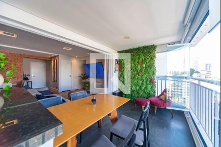 Varanda da Sala de apartamento à venda com 3 quartos, 128m² em Vila Assunção, Santo André