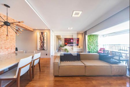 Sala de apartamento à venda com 3 quartos, 128m² em Vila Assunção, Santo André