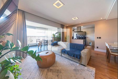 Sala de apartamento à venda com 3 quartos, 128m² em Vila Assunção, Santo André