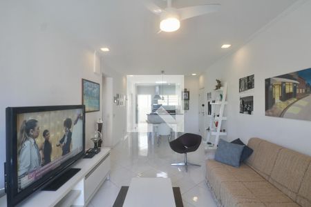 Sala de apartamento para alugar com 2 quartos, 85m² em Barra Funda, Guarujá