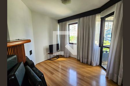 Sala de apartamento para alugar com 1 quarto, 46m² em Brooklin Novo, São Paulo