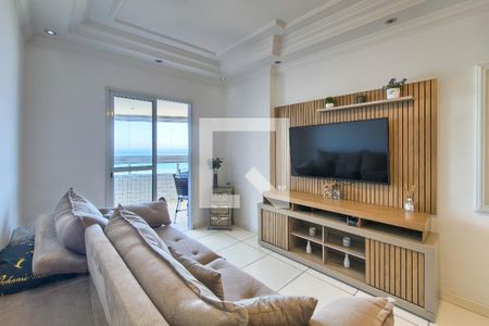 Sala de apartamento para alugar com 3 quartos, 109m² em Maracanã, Praia Grande
