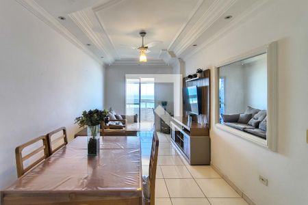 Sala de apartamento para alugar com 3 quartos, 109m² em Maracanã, Praia Grande