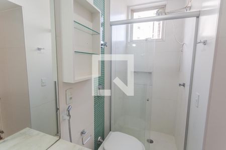 Banheiro da Suíte de apartamento para alugar com 1 quarto, 45m² em Funcionários, Belo Horizonte