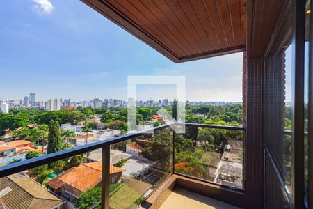 Varanda da Sala de apartamento para alugar com 3 quartos, 219m² em Santo Amaro, São Paulo