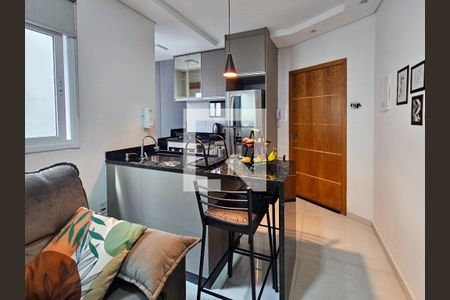 Sala/Cozinha de apartamento à venda com 2 quartos, 96m² em Parque das Nações, Santo André