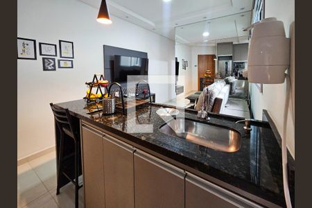 Sala/Cozinha de apartamento à venda com 2 quartos, 96m² em Parque das Nações, Santo André
