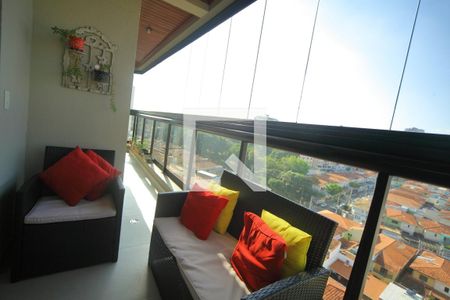 Varanda da Sala  de apartamento à venda com 2 quartos, 113m² em Nova Petrópolis, São Bernardo do Campo