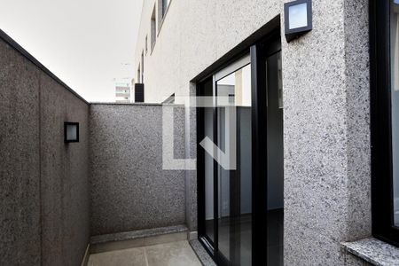 Varanda da Sala de apartamento à venda com 1 quarto, 54m² em Santa Efigênia, Belo Horizonte