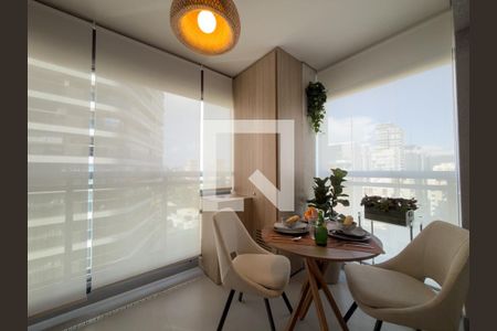Varanda de kitnet/studio para alugar com 1 quarto, 45m² em Pinheiros, São Paulo