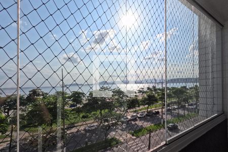 Varanda do Quarto e Sala de kitnet/studio para alugar com 1 quarto, 24m² em Aparecida, Santos