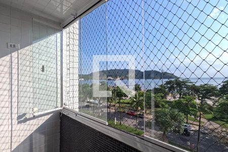Varanda do Quarto e Sala de kitnet/studio para alugar com 1 quarto, 24m² em Aparecida, Santos