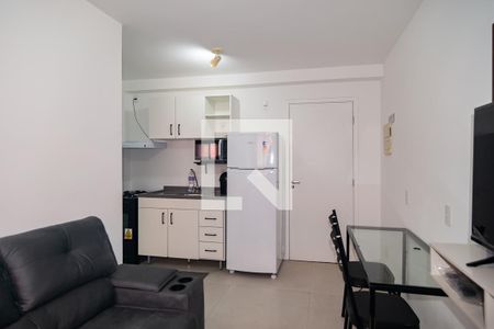 Sala / Cozinha de apartamento para alugar com 1 quarto, 26m² em Bela Vista, São Paulo