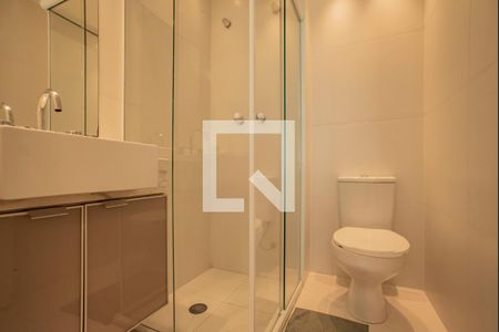 Banheiro de kitnet/studio para alugar com 1 quarto, 29m² em Vila Clementino, São Paulo