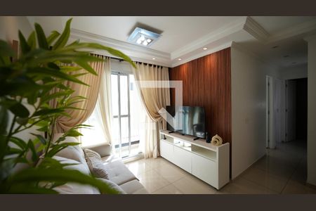 Sala de apartamento à venda com 2 quartos, 67m² em Vila Homero Thon, Santo André