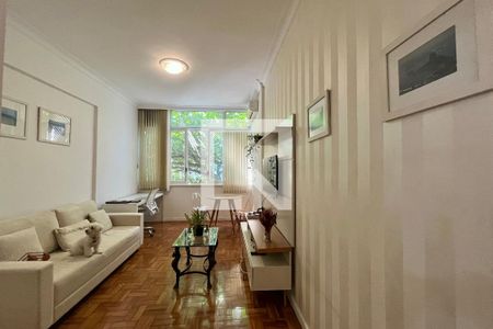 Sala  de apartamento para alugar com 1 quarto, 54m² em Leblon, Rio de Janeiro