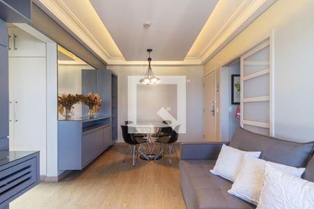 Sala de apartamento para alugar com 1 quarto, 46m² em Moema, São Paulo