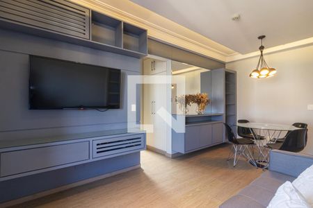 Sala de apartamento para alugar com 1 quarto, 46m² em Moema, São Paulo