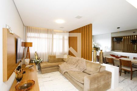 Sala de apartamento à venda com 3 quartos, 105m² em Alto Caiçaras, Belo Horizonte