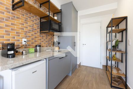 Cozinha de apartamento para alugar com 1 quarto, 24m² em Vila Olímpia, São Paulo
