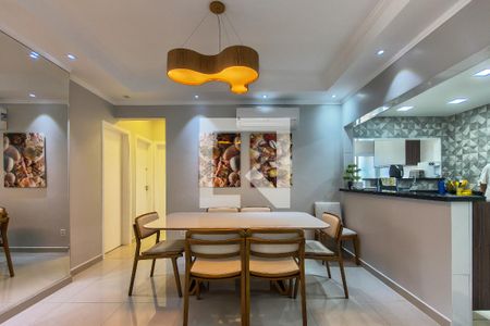 Sala de apartamento para alugar com 3 quartos, 116m² em Guilhermina, Praia Grande