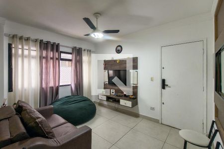 Sala de apartamento para alugar com 1 quarto, 50m² em Boqueirão, Praia Grande