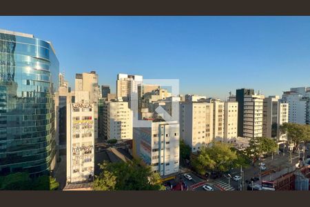 Vista da Sala de apartamento à venda com 1 quarto, 87m² em Pacaembu, São Paulo