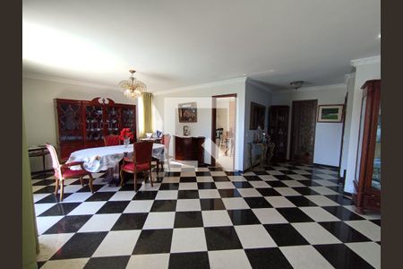 Sala e sala de jantar  de apartamento à venda com 4 quartos, 304m² em Barra da Tijuca, Rio de Janeiro
