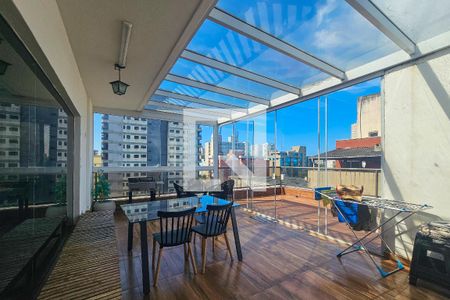 Varanda da Sala de apartamento para alugar com 3 quartos, 180m² em Jardim Vitoria, Guarujá