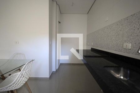 Cozinha de apartamento à venda com 1 quarto, 60m² em Vila Guiomar, Santo André