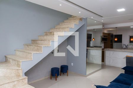 Sala de casa de condomínio para alugar com 2 quartos, 128m² em Campo Grande, Rio de Janeiro