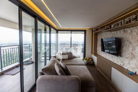 Sala  de apartamento à venda com 1 quarto, 120m² em Centro Comercial Jubran, Barueri