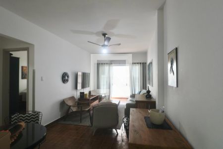 Sala de apartamento para alugar com 1 quarto, 65m² em Tortuga, Guarujá