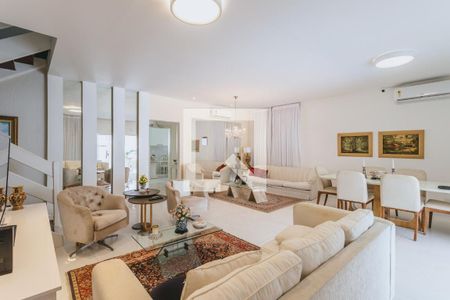 Sala  de casa de condomínio à venda com 5 quartos, 480m² em Barra da Tijuca, Rio de Janeiro