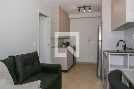 Sala e Cozinha de apartamento à venda com 1 quarto, 31m² em Perdizes, São Paulo