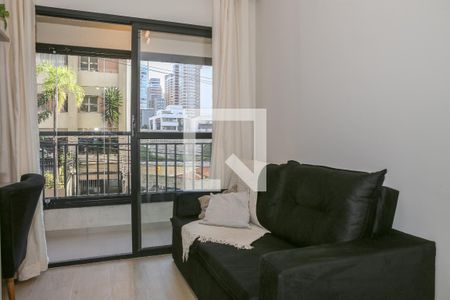 Sala e Cozinha de apartamento à venda com 1 quarto, 31m² em Perdizes, São Paulo