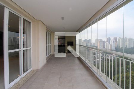 Varanda da Sala de apartamento para alugar com 5 quartos, 223m² em Vila Morumbi, São Paulo