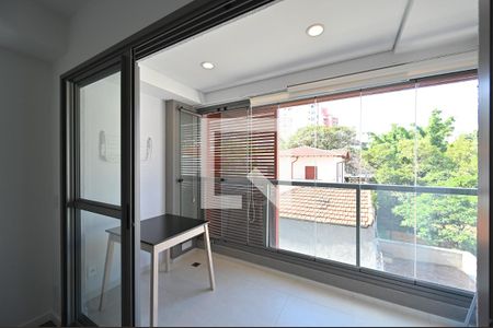 Varanda de kitnet/studio à venda com 1 quarto, 27m² em Mirandópolis, São Paulo