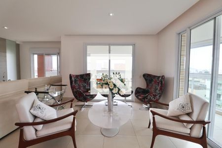 Sala de apartamento para alugar com 3 quartos, 160m² em Jardim Belmar, Guarujá