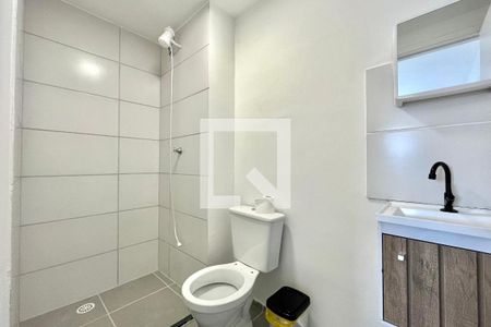 Banheiro da Suíte de apartamento para alugar com 1 quarto, 25m² em Jardim Oriental, São Paulo