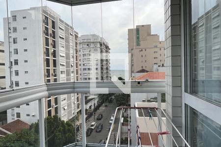 Varanda da Sala de apartamento para alugar com 2 quartos, 83m² em Aparecida, Santos