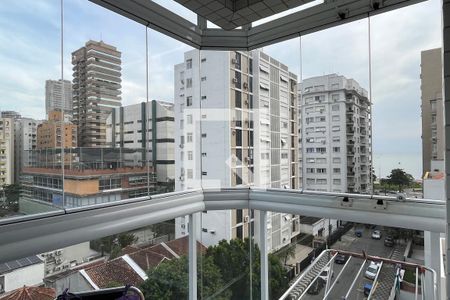 Varanda da Sala de apartamento para alugar com 2 quartos, 83m² em Aparecida, Santos