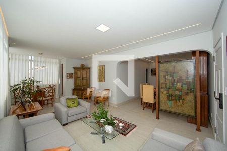 SALA de apartamento à venda com 4 quartos, 170m² em Serra, Belo Horizonte