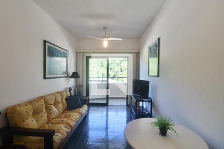 Sala de apartamento para alugar com 2 quartos, 70m² em Jardim Tejereba, Guarujá