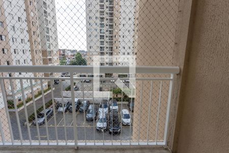 Varanda da sala  de apartamento à venda com 2 quartos, 50m² em Piraporinha, Diadema